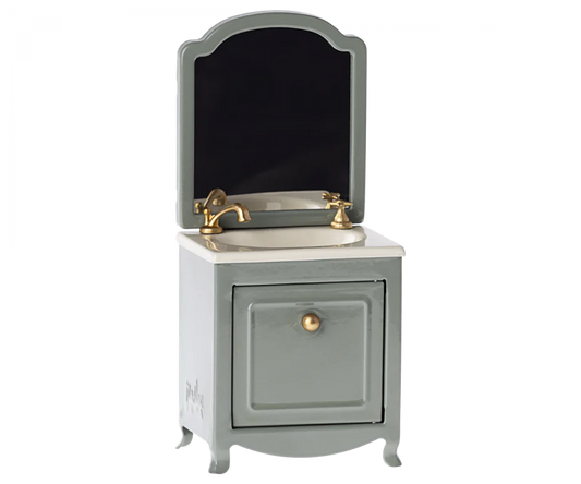 Mouse Sink Dresser w/Mirror - Dark Mint - Maileg