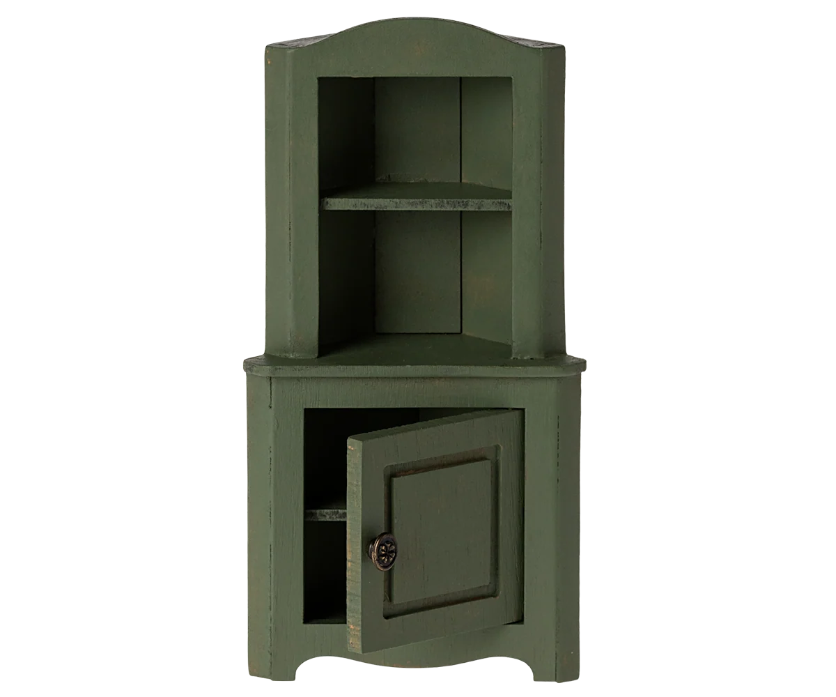 Corner Cabinet, Mouse - Dark Green