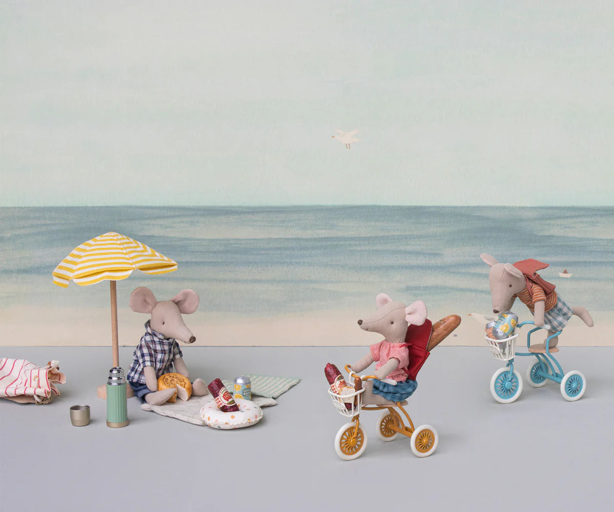 Tricycle Basket, Mouse, by Maileg