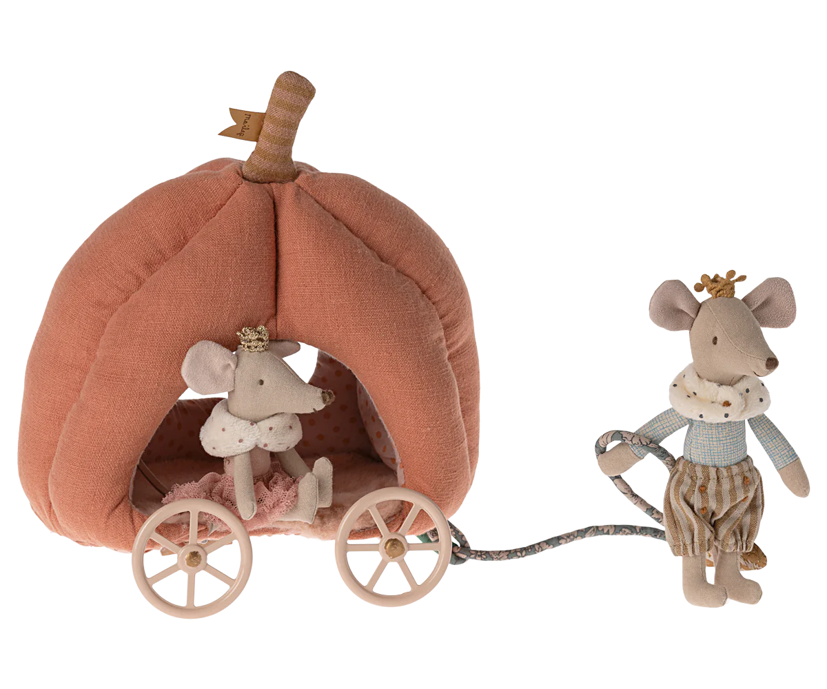 Pumpkin Carriage, Mouse - Maileg