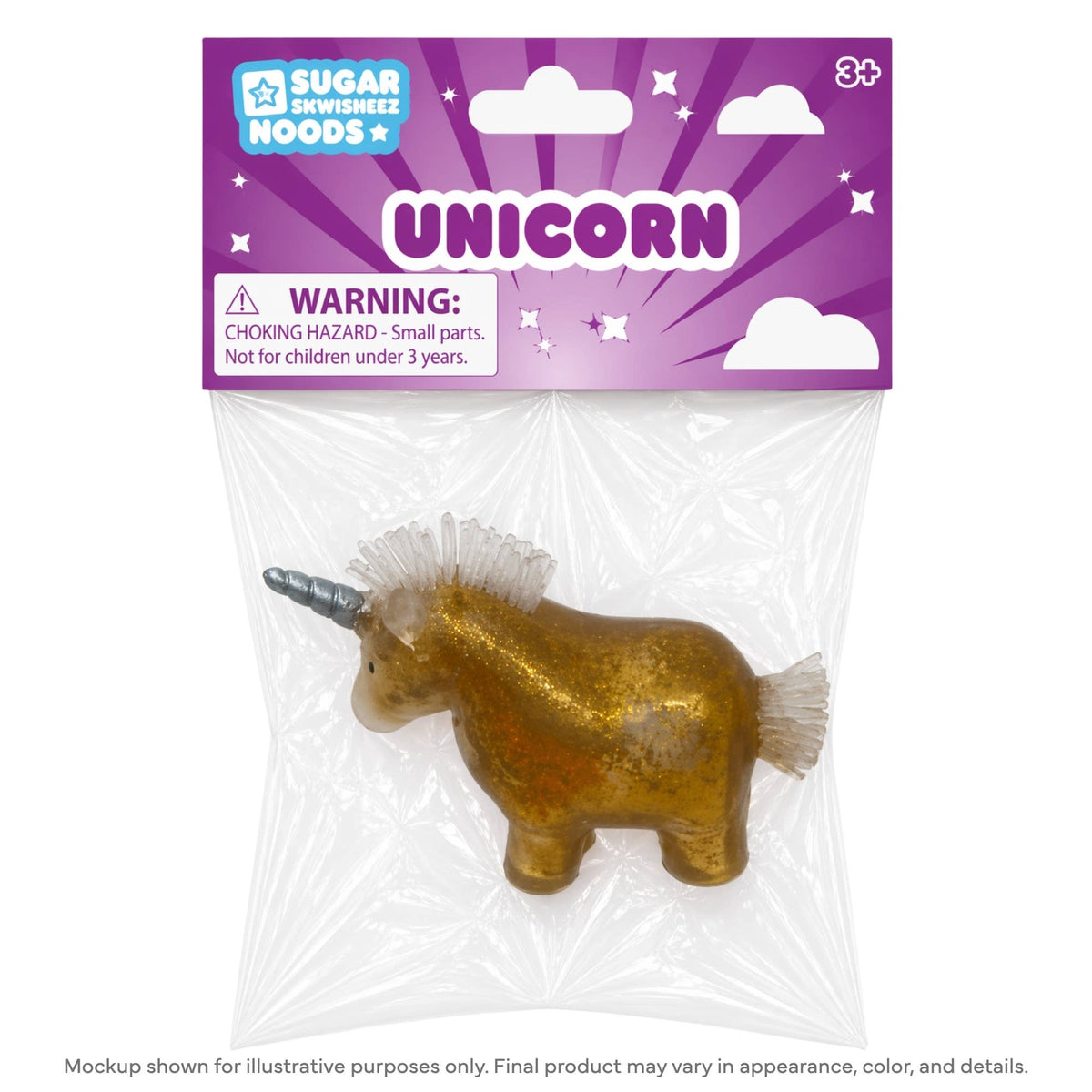 Sugar Skwisheez Noods Unicorn Squishy (Assorted Colors)