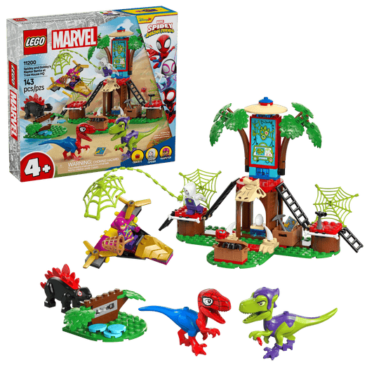 LEGO Spidey and Gobby's Raptor Battle