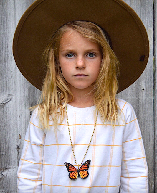 Monarch Butterfly Necklace by Gunner & Lux