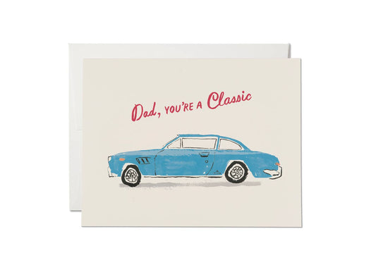 Classic Car Dad Father's Day Greeting Card