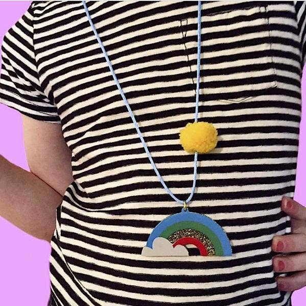 Rainbows Are Awesome Necklace by Gunner & Lux