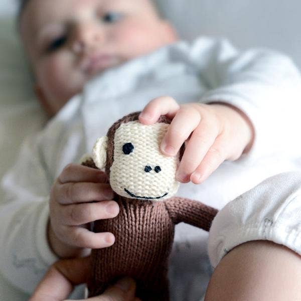 Organic Monkey Rattle by Estella NYC