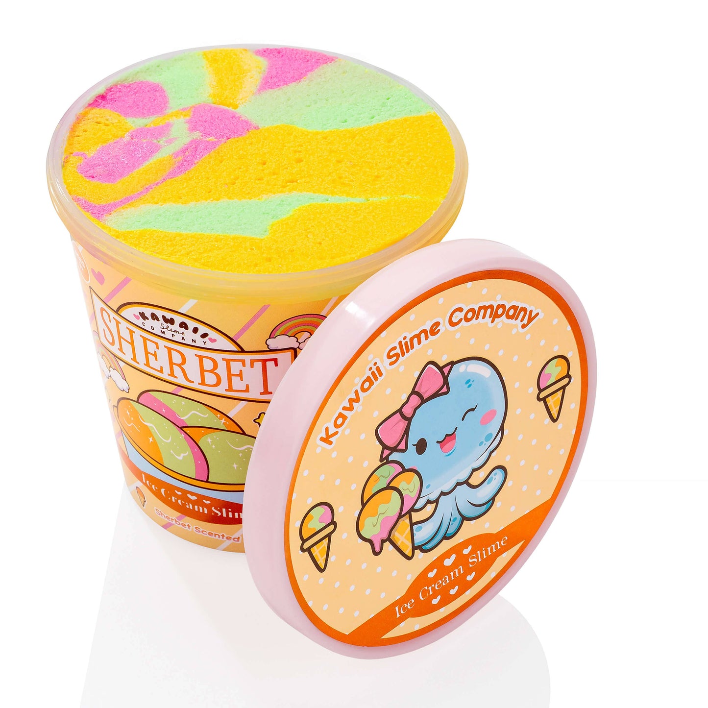 Sherbet Scented Ice Cream Pint Slime by Kawaii Slime Company