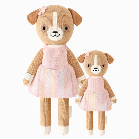 Bea the Dog Knit Doll - Cuddle + Kind