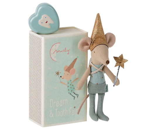 Tooth Fairy Mouse, Blue - Maileg