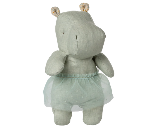 Hippo w. skirt, Small - Mint by Maileg