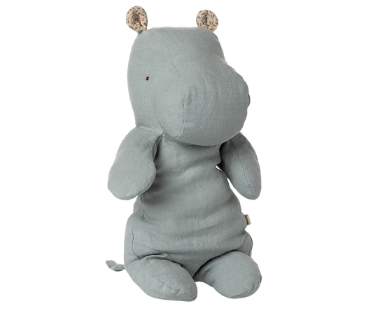Medium Hippo, Blue Grey