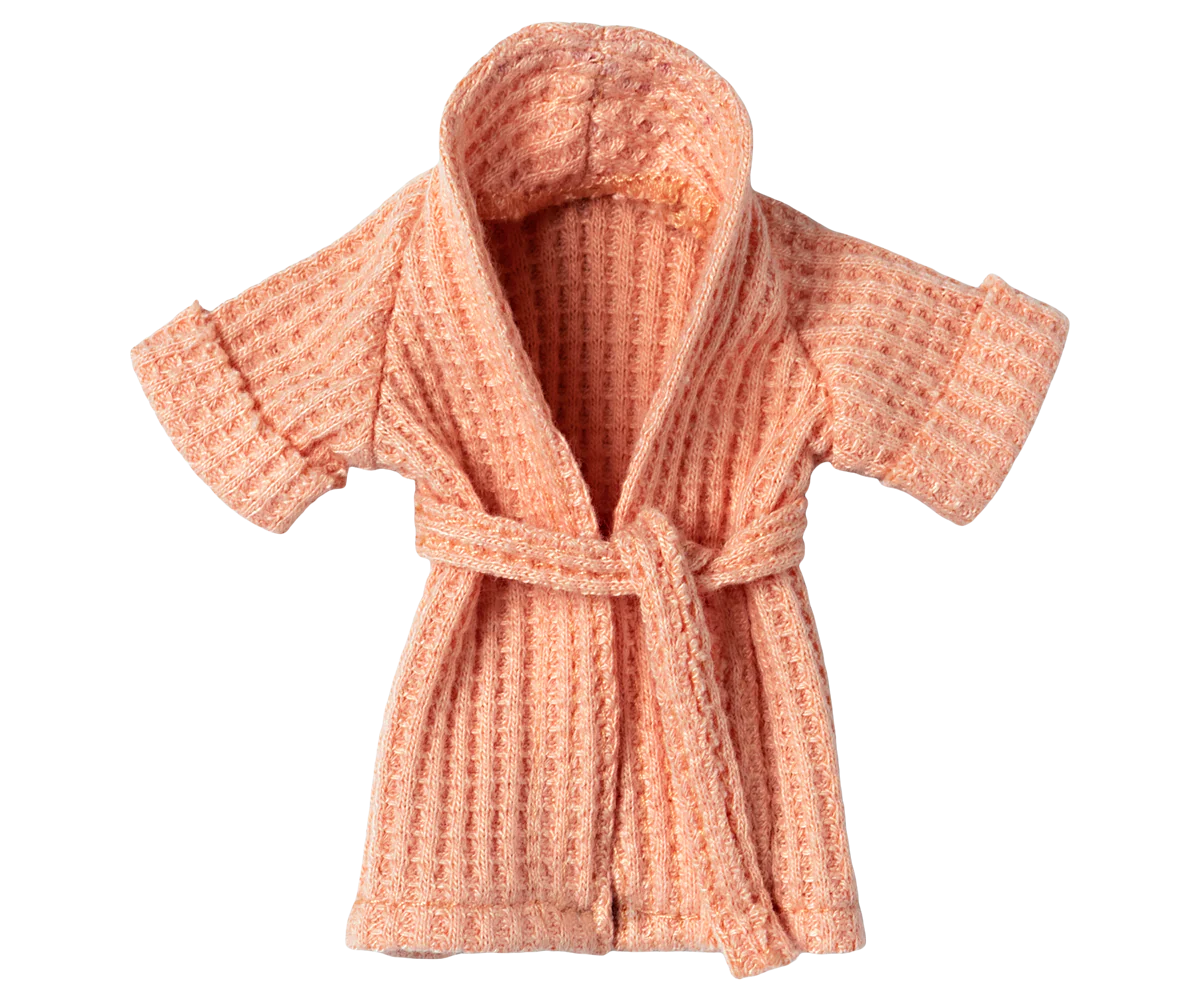 Mouse Bathrobe, Coral, by Maileg
