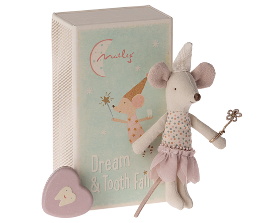 Tooth Fairy Mouse, Little Sister in Matchbox - Maileg