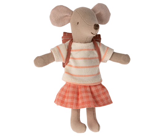 Tricycle Mouse, Big Sister - Coral - Maileg