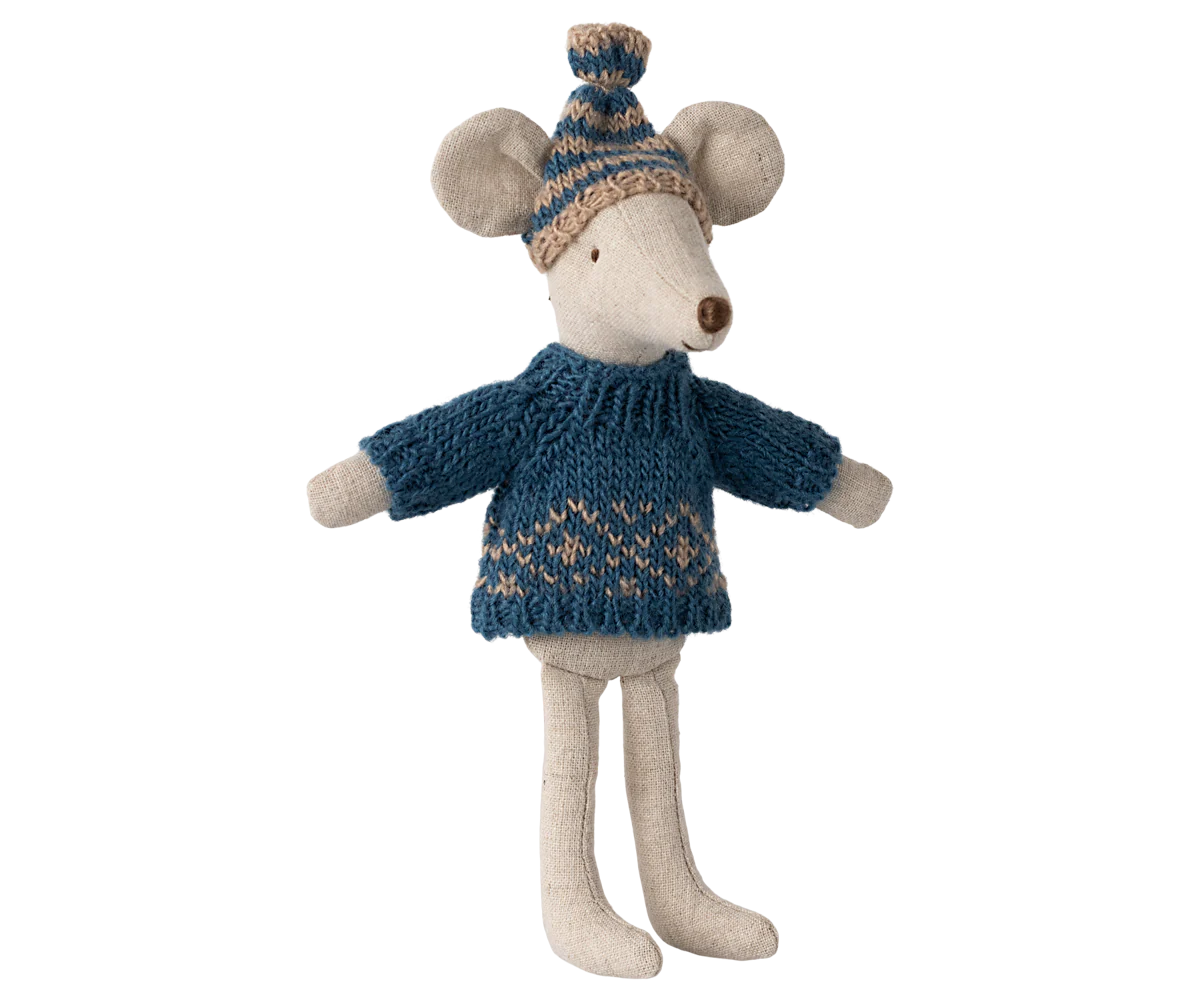 Mouse Knitted Sweater & Hat, Dad, by Maileg