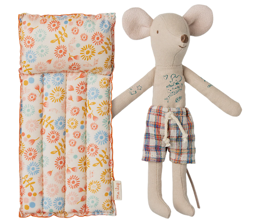 Beach Mouse with Air Mattress, Dad