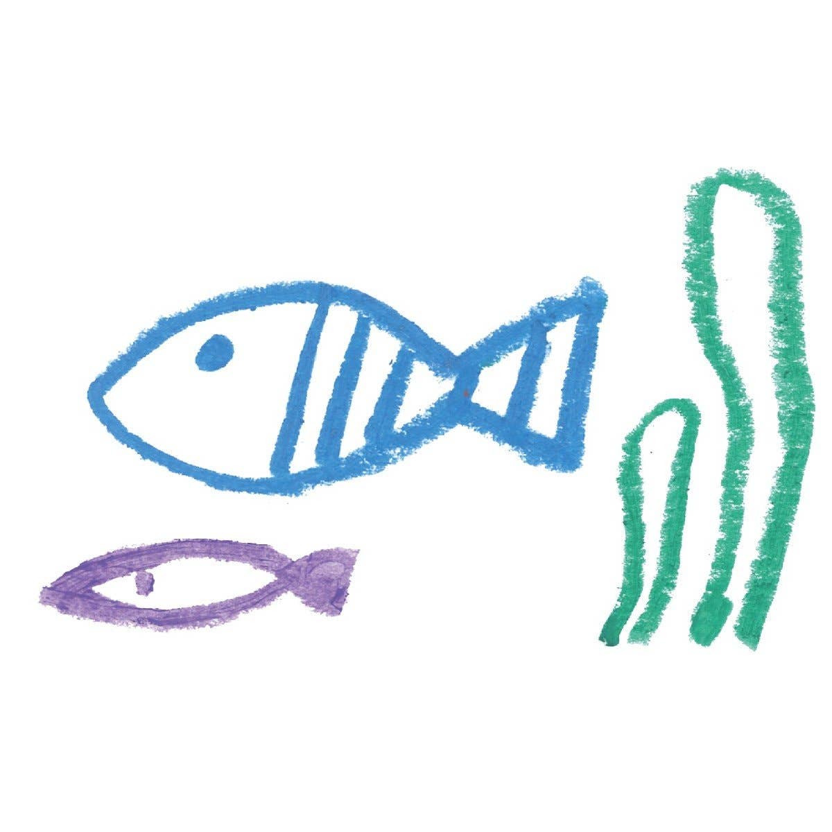 Bath Crayons 3 colors - Fish