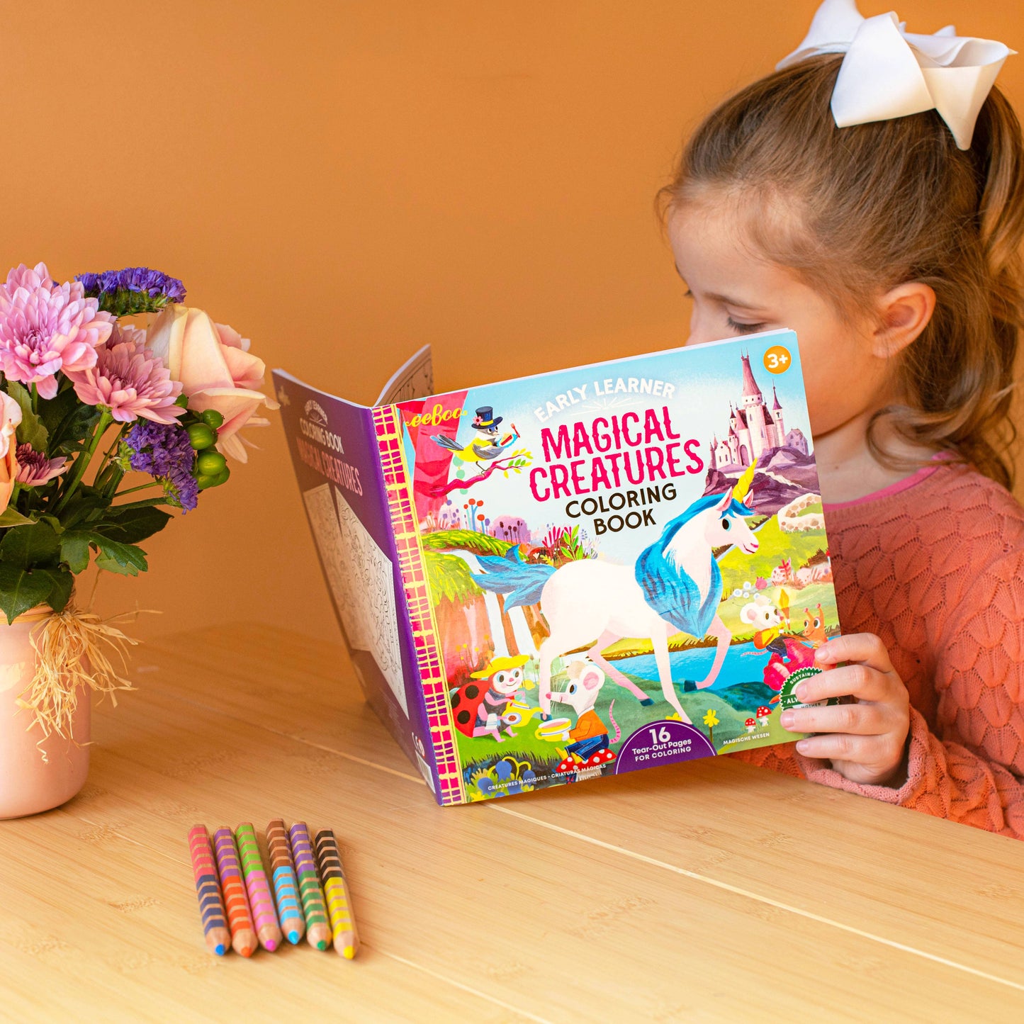 Magical Creatures Square Coloring Book