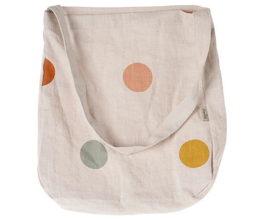 Maileg Tote Bag, Multi Dots, One Strap