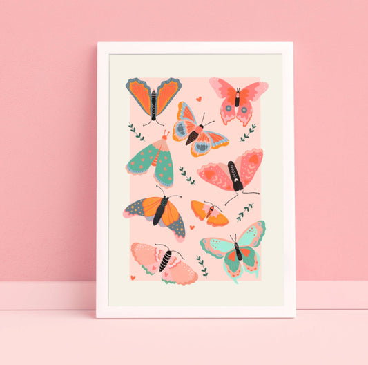 Colorful Butterfly Art Print