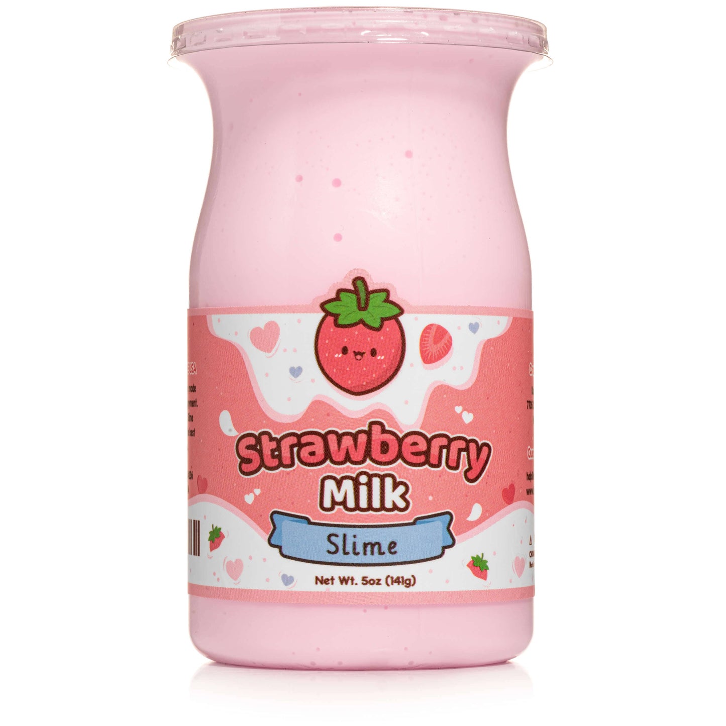 Strawberry Milk Glossy Slime by Kawaii Slime Company