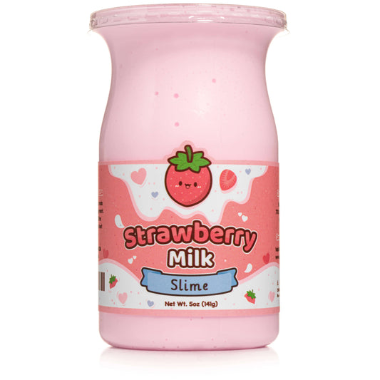 Strawberry Milk Glossy Slime by Kawaii Slime Company