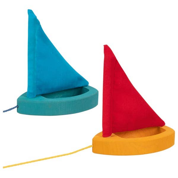 Wooden Puddle Sailboats