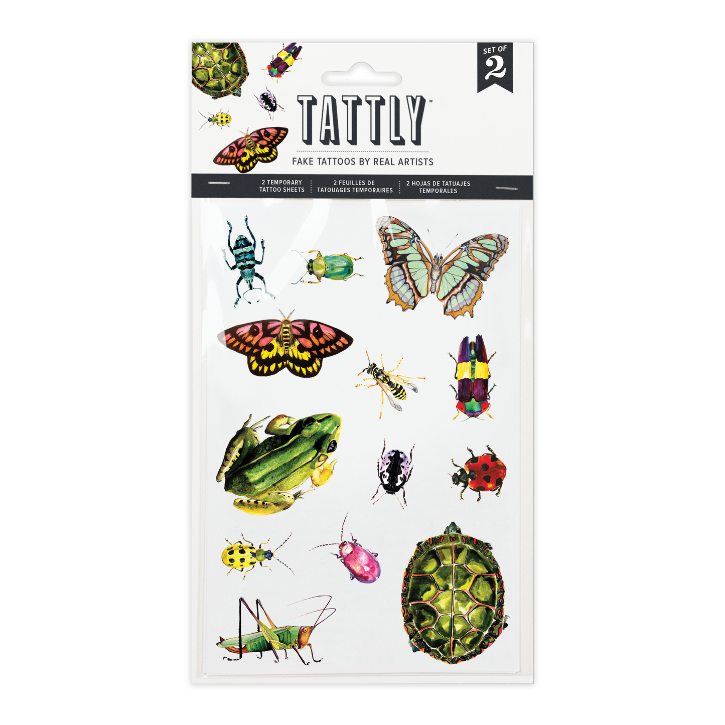 Critters On The Move Tattoo Sheets