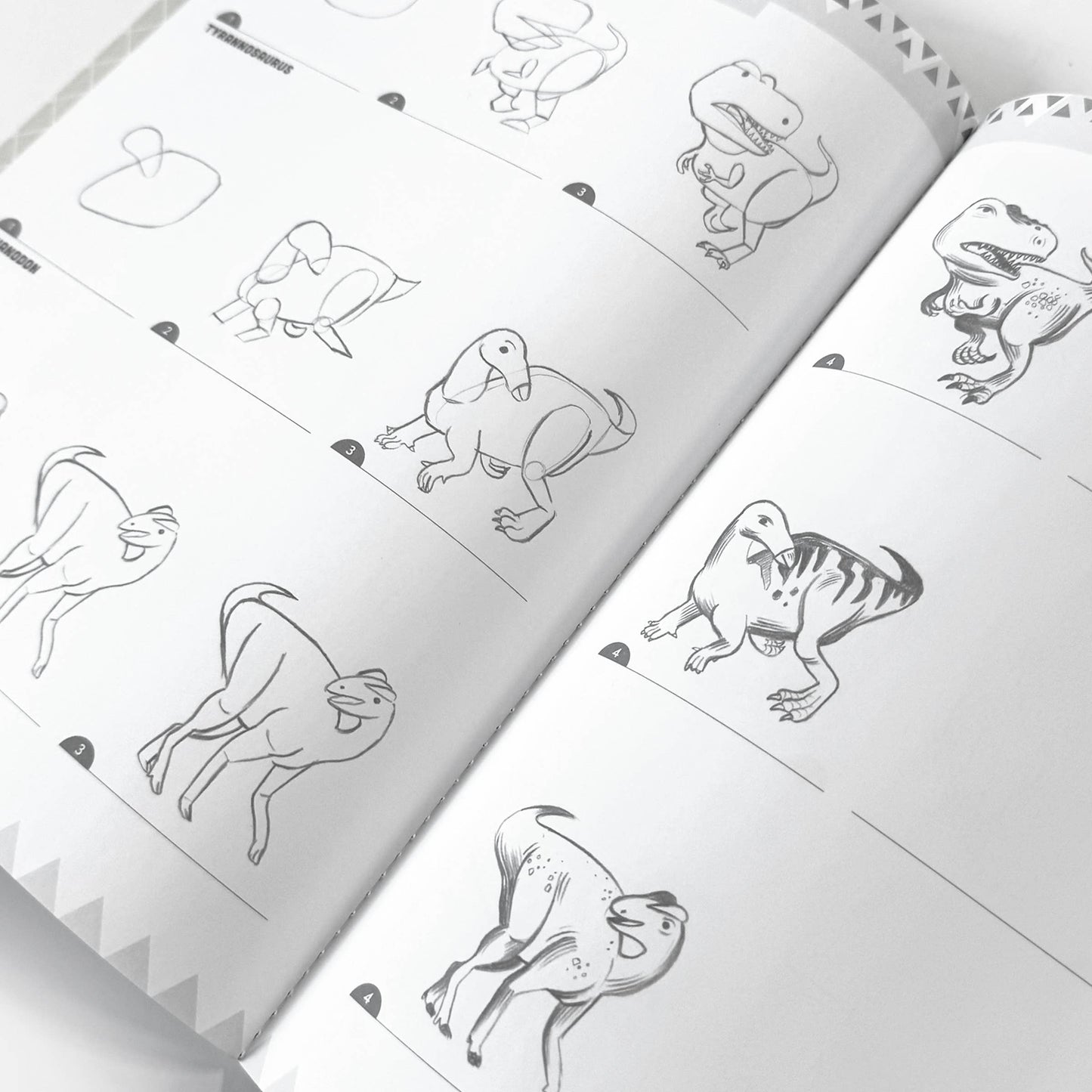 Learn to Draw Dinosaurs with Stickers by eeBoo
