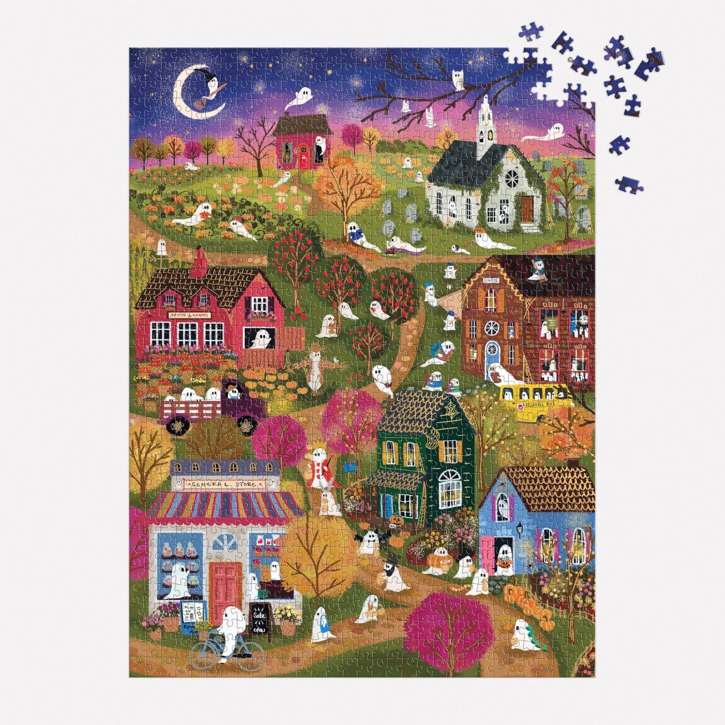 Spooky Village Foil Puzzle