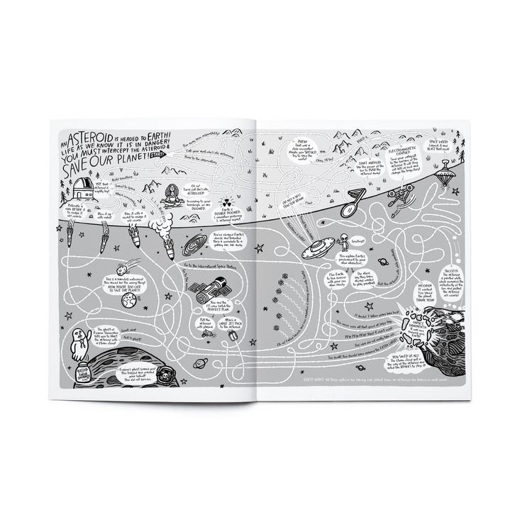 Space, Above & Beyond Coloring + Activity Book