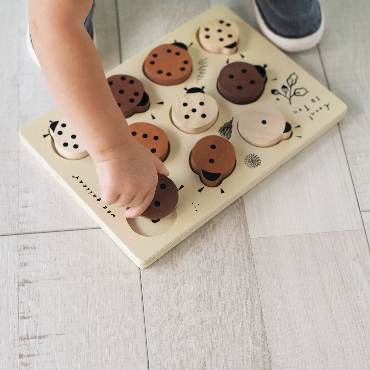 Wooden Tray Puzzle - Count to 10 Ladybugs