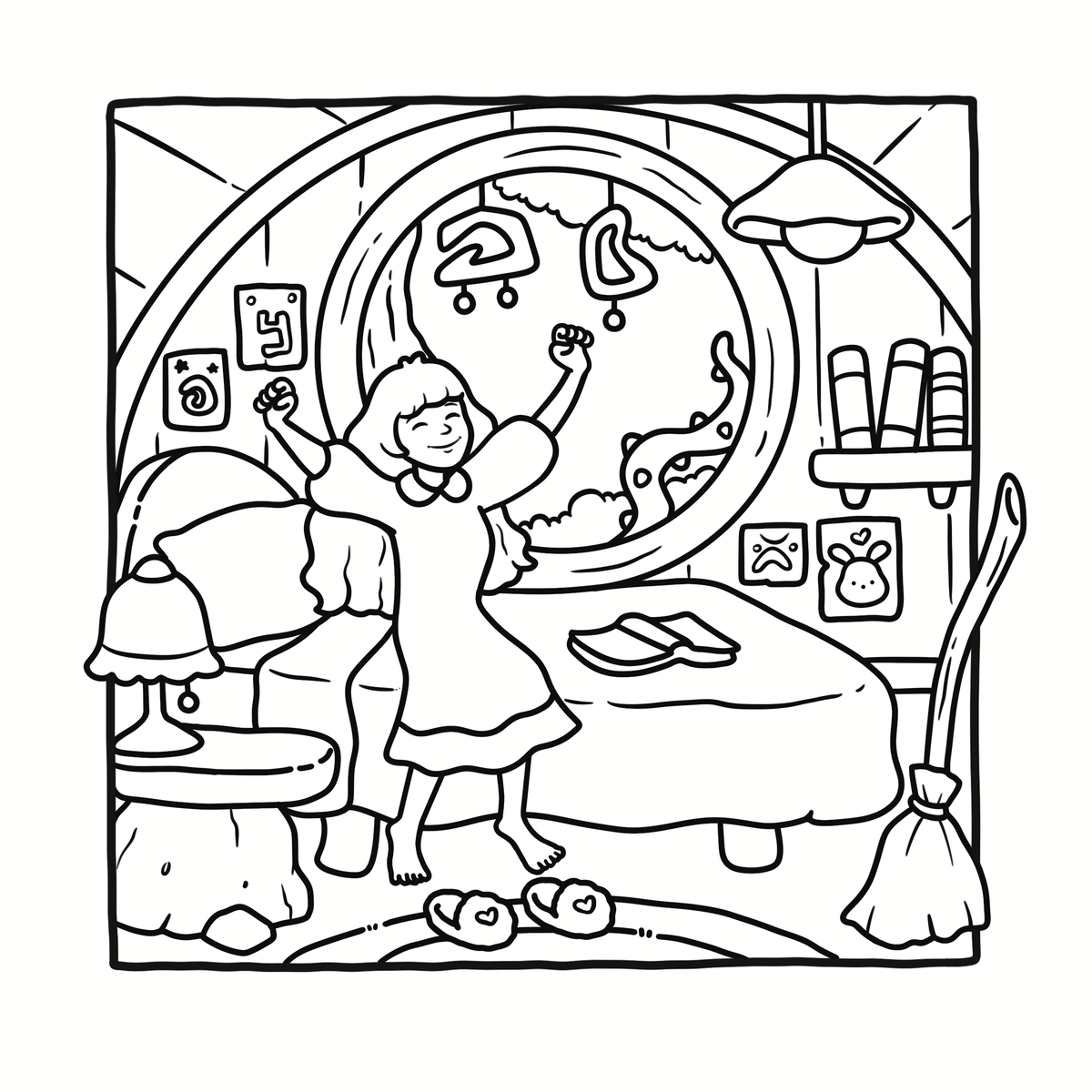 Cozy Witchy Coloring Book