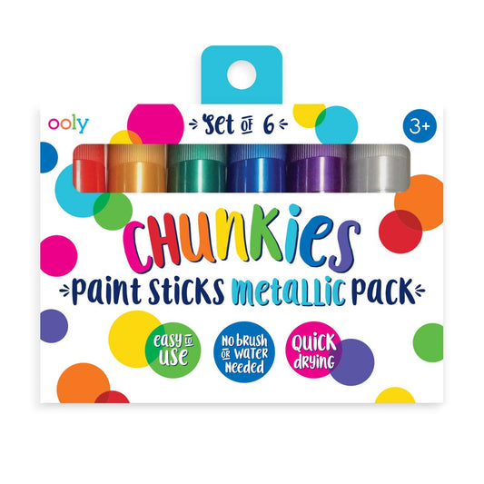 Chunkies Paint Sticks, Metallic, by OOLY
