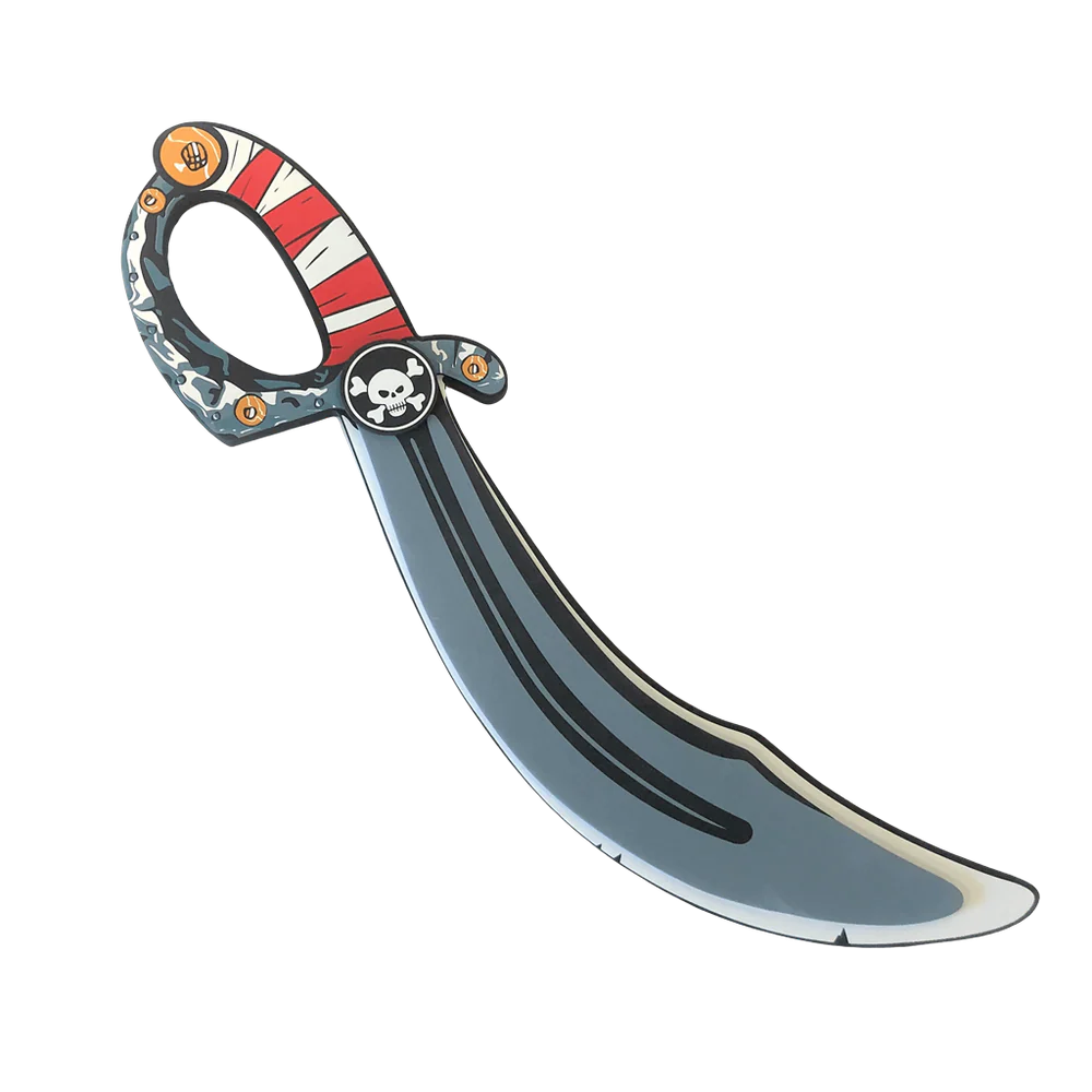 Grey Pirate Saber Foam Sword