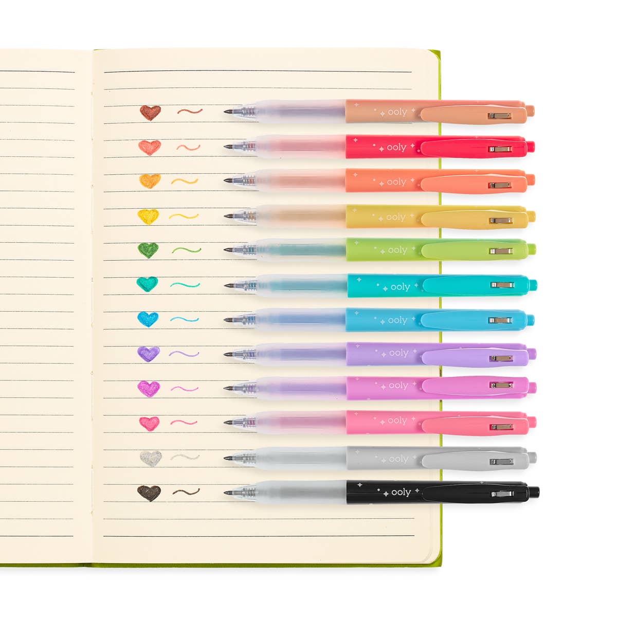 Oh My Glitter! Retractable Glitter Ink Gel Pens by OOLY