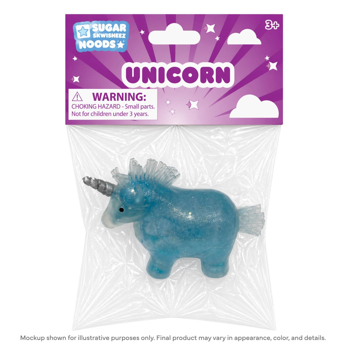 Sugar Skwisheez Noods Unicorn Squishy (Assorted Colors)