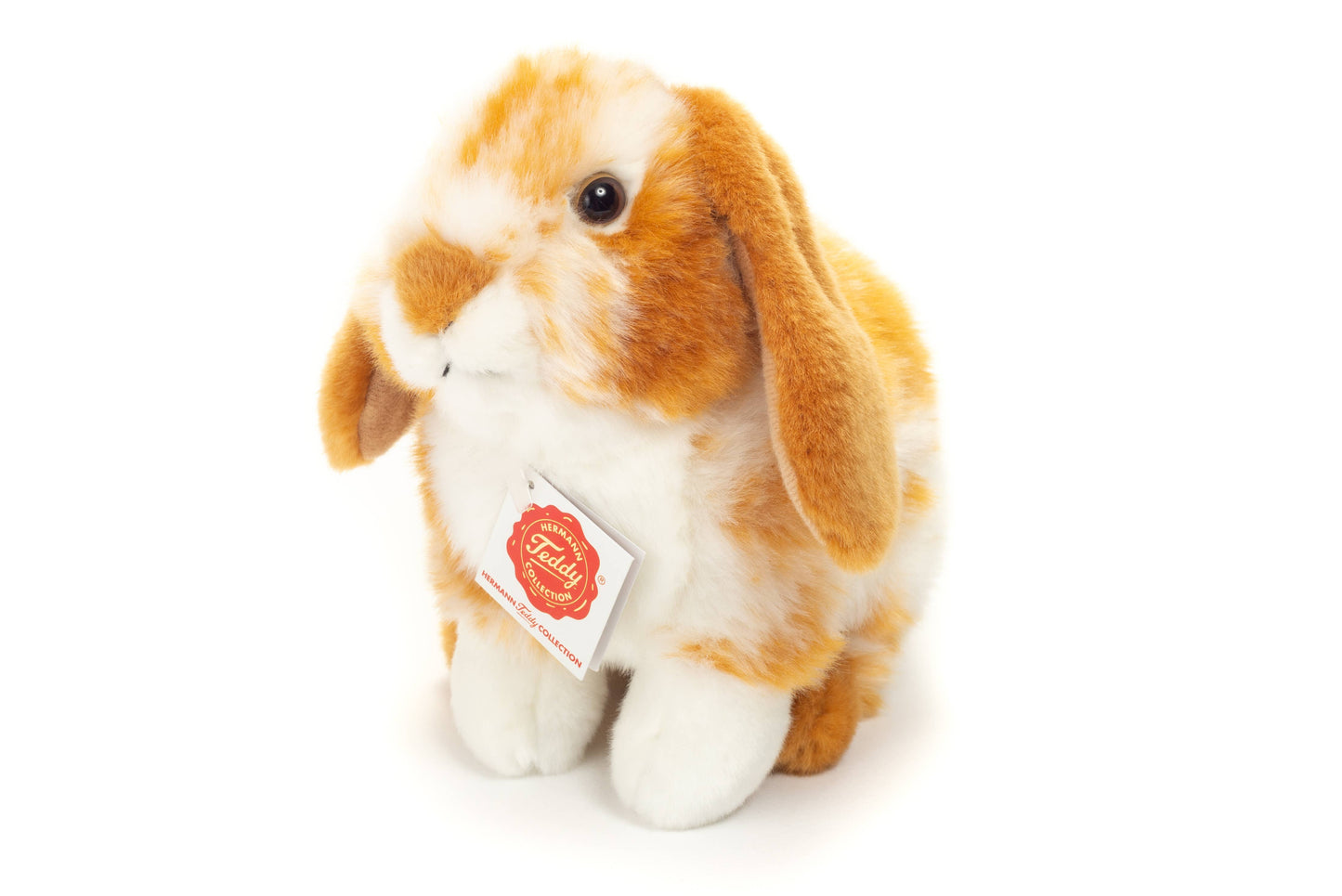 Bunny sitting light brown/white piqued 20 cm - plush toy - S