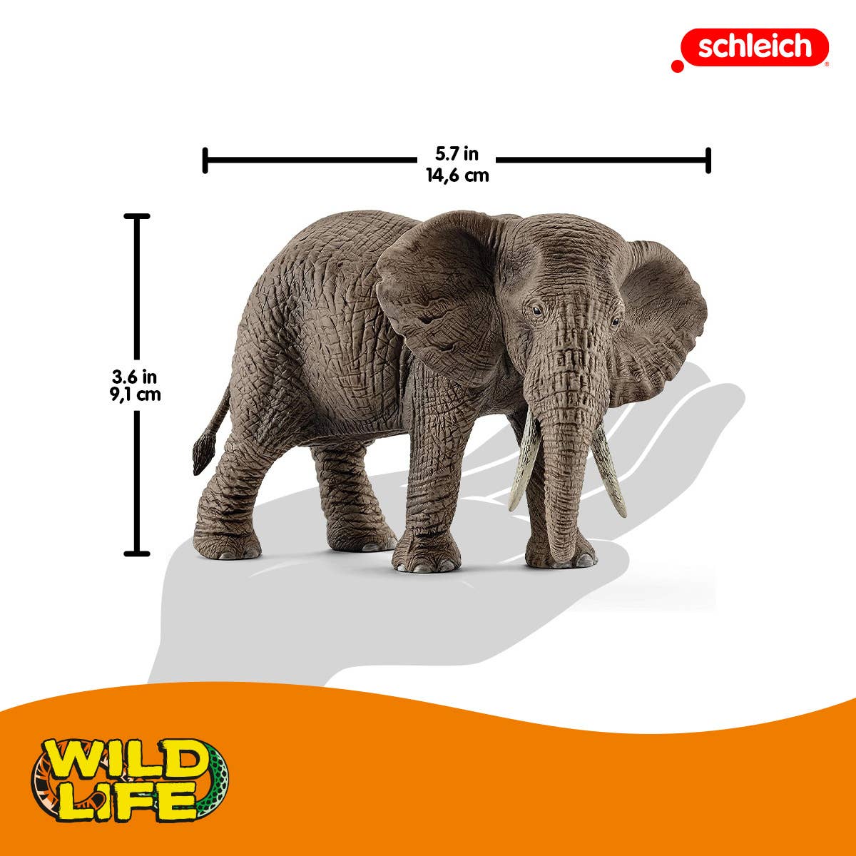 African Elephant, Female Safari Animal Toy - Schleich