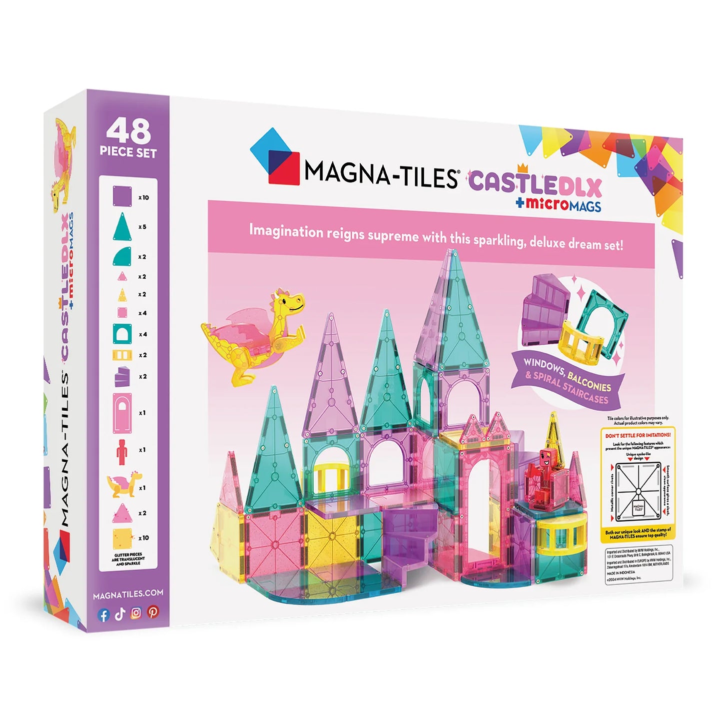 Magna-Tiles Castle Deluxe 48 Piece Set