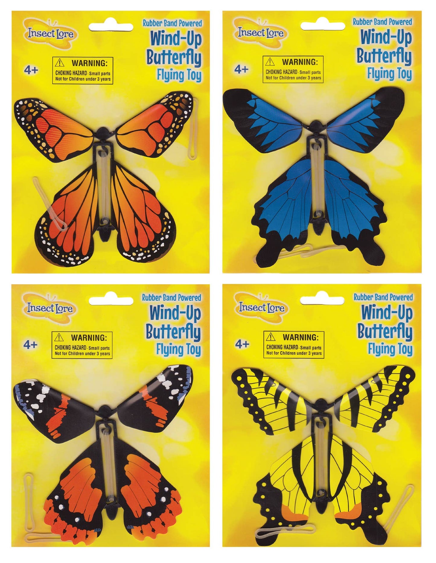 Wind-Up Butterfly Flying Toy (Assorted Colors)