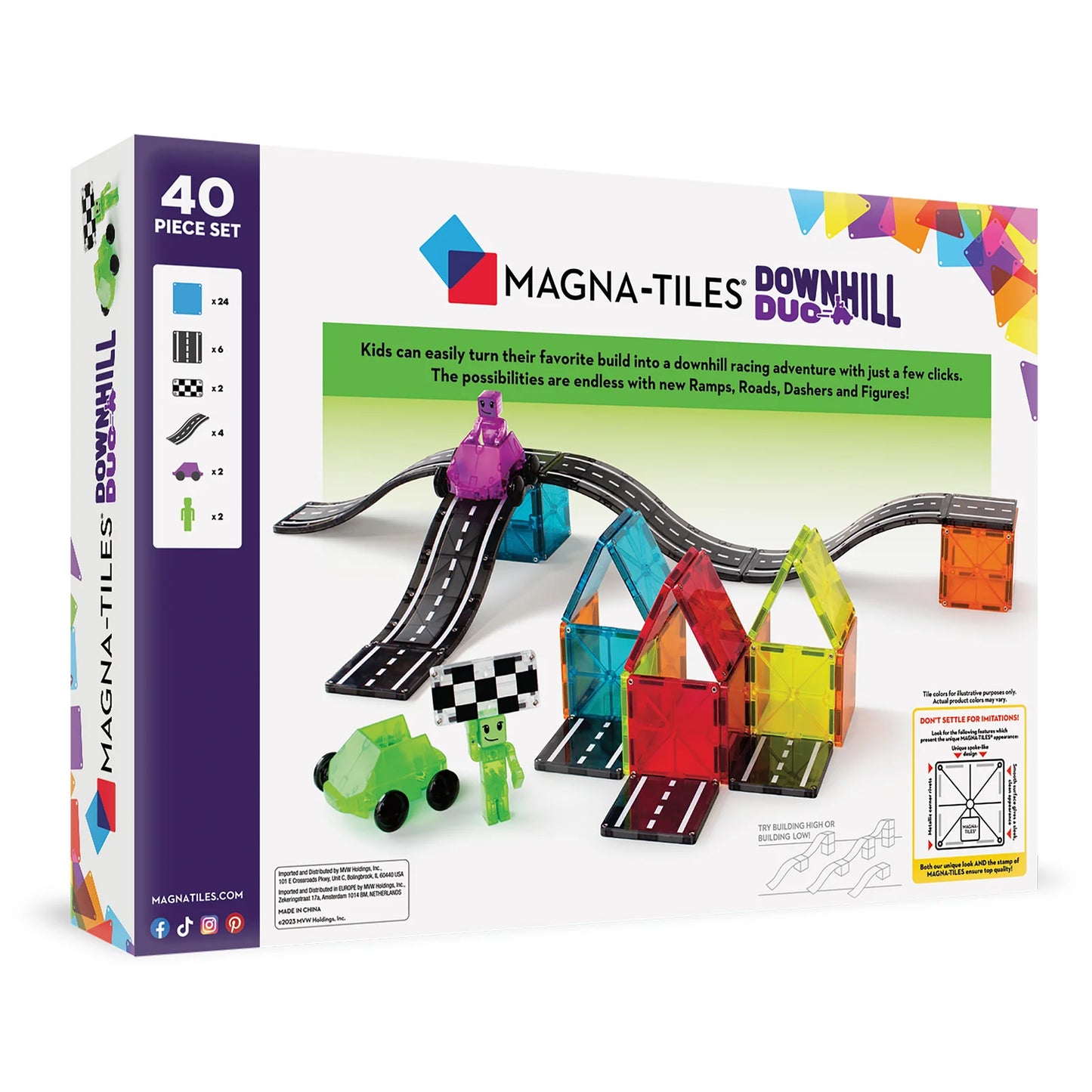 Magna-Tiles Downhill Duo 40 Piece Set