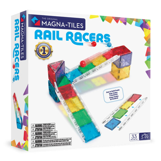 Magna-Tiles Rail Racers 33 Piece Set