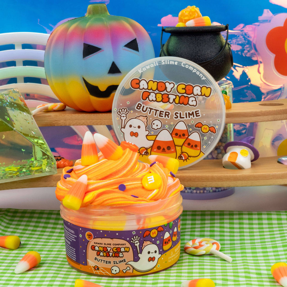 Candy Corn Frosting Butter Signature Dome™ Slime