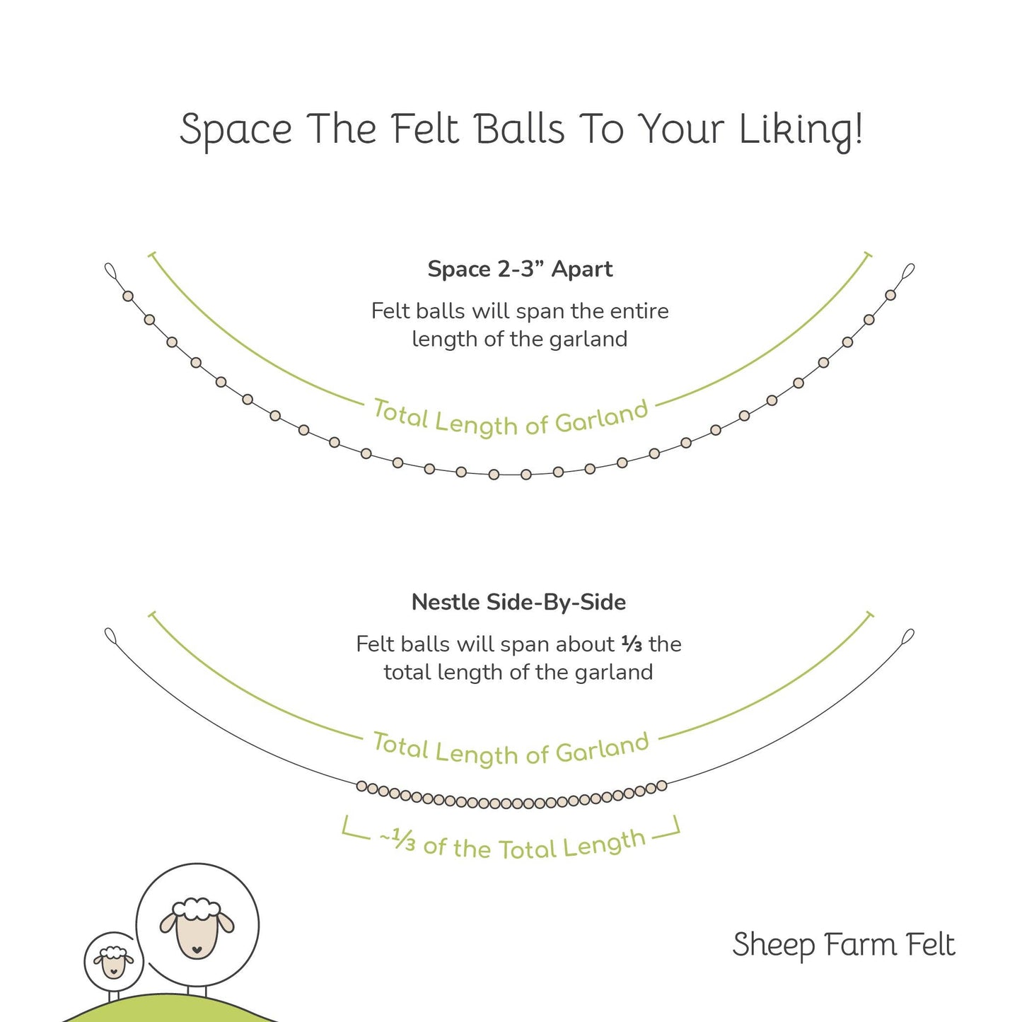 Heart Garland in Light Pink