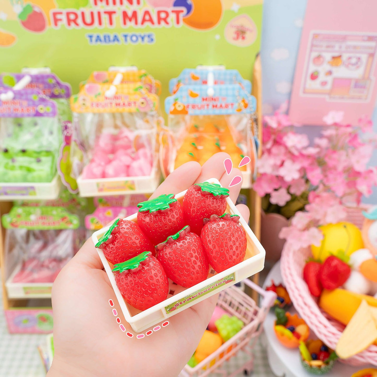Mini Fruit Mart Taba Squishy (Assorted Fruits)