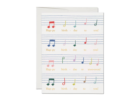 Birthday Song Greeting Card