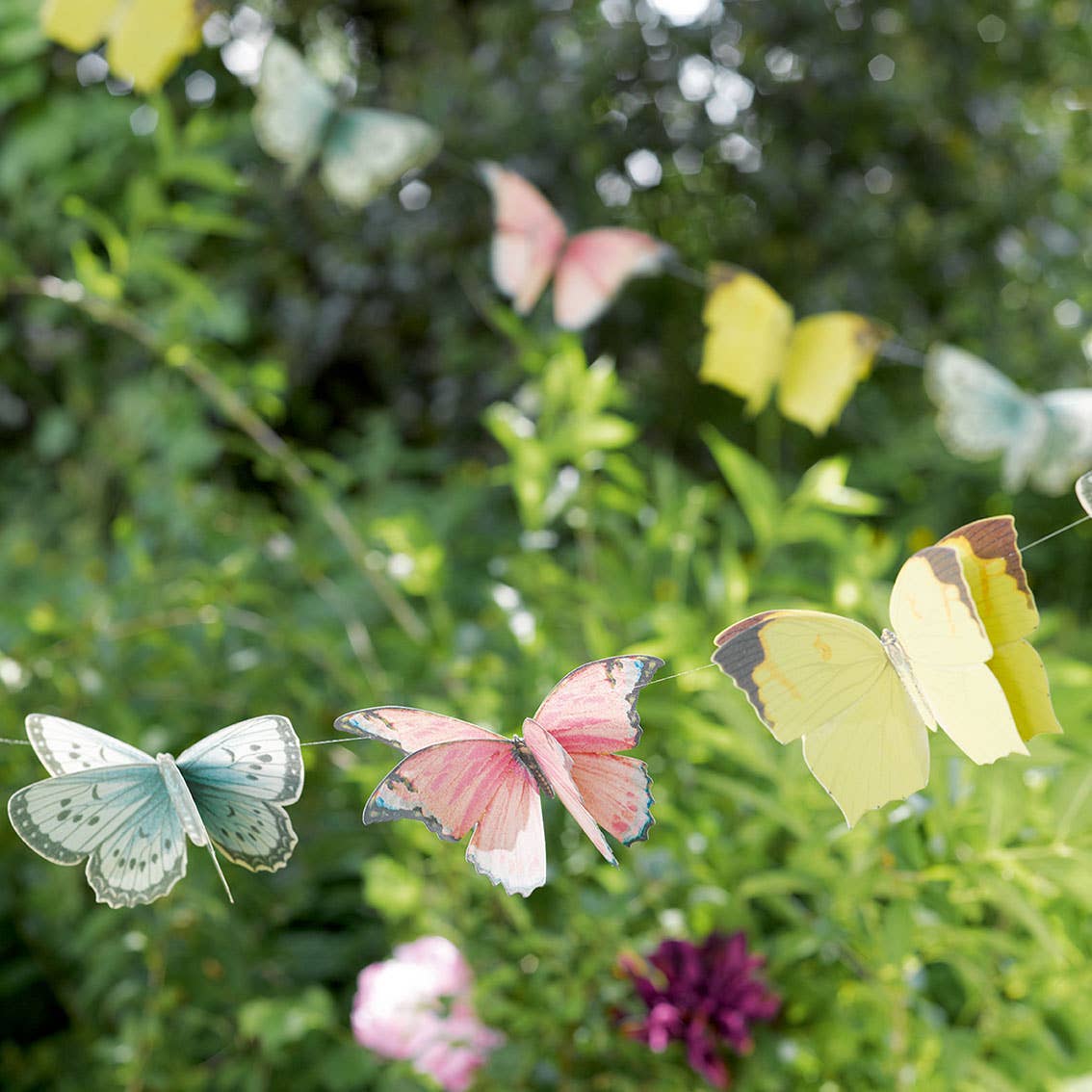 Paper Butterfly Bunting Decoration