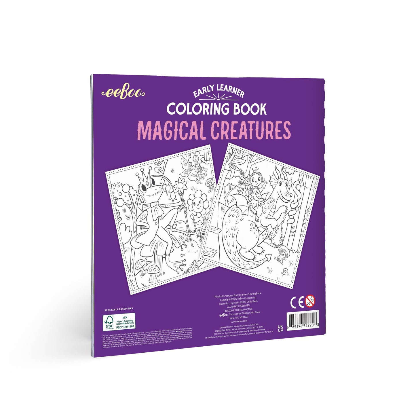 Magical Creatures Square Coloring Book