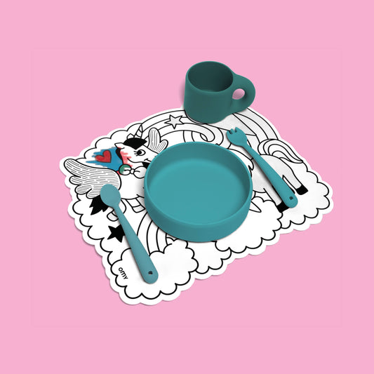 Unicorn Water Coloring Placemat by Omy